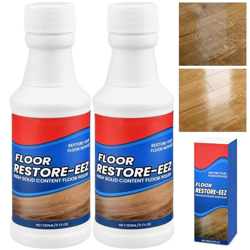 2 Stück Floor Restore Eez 150ml Holzboden Reiniger Parkett Renovierer Kratzer Parkettreiniger Erneuerungsmittel Bodenreiniger für Verbundböden Vinylböden PVC-Böden