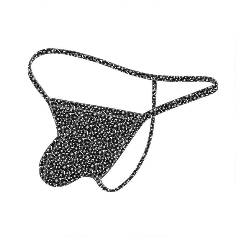 Men's Thong Low Rise Sexy Solid G-String Thong Bikini T-String Sexy Lingerie Panties Briefs L1274