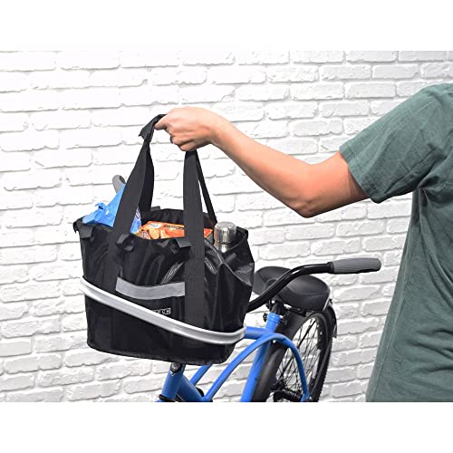 Alveytech E41-0333 Collapsible Front Basket For Bikes & Scooters - Aluminum Alloy Frame, Nylon Body With Mounting Bracket thumb #7