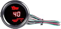 Vista 4 de ESUPPORT - Medidor de temperatura del agua del coche, digital de 2 pulgadas (52mm), luz LED roja, en escala Celsius
