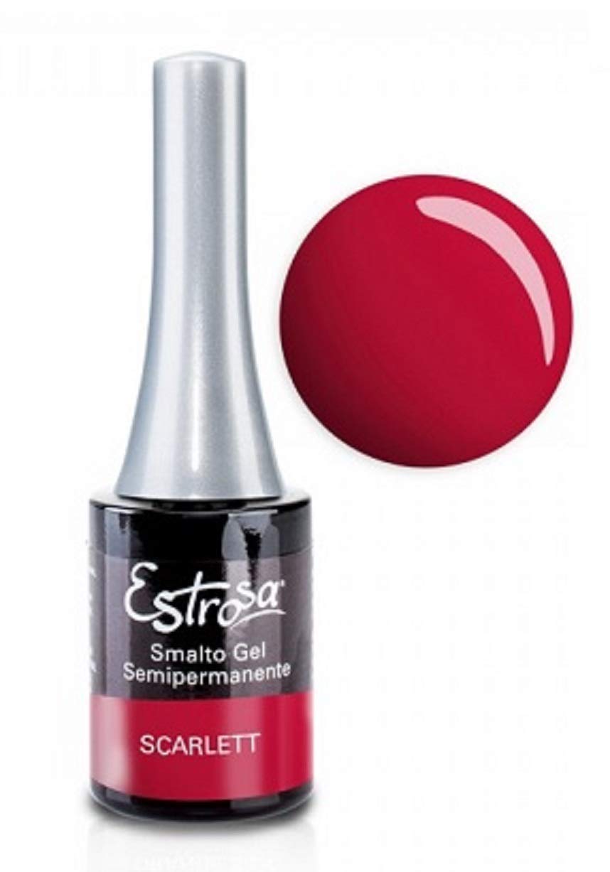 Estrosa - Smalto gel semi permanente per unghie, 14 ml 7086 - Scarlett