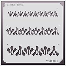 Repeat Wall Stencil 17-00008 R 11 X 11