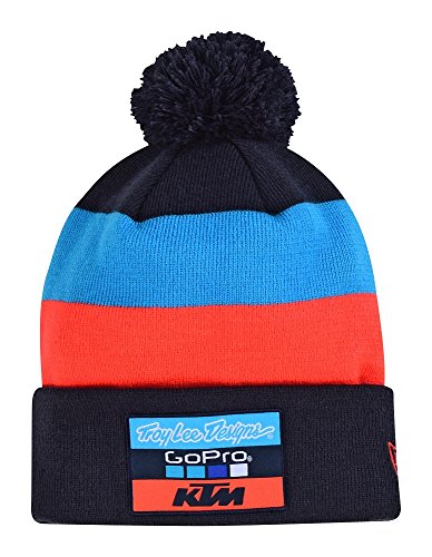 Troy Lee Designs Mens 2017 KTM Team LIC Pom Beanie Hat/Cap One Size Navy