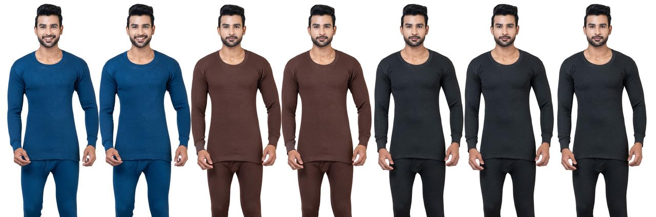 rb, rbg Mens Blended Cotton Oswal Thermal Round Neck Full Sleeves Top Inner Woolen Wear for Winter (Pack of 7)-picture-17