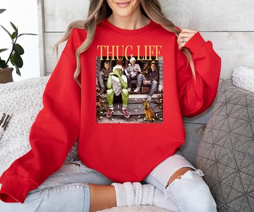 Thug Life Christmas Sweater - Funny Unisex Christmas Sweatshirt - Chirstmas Friends Sweatshirt for Women & Men4