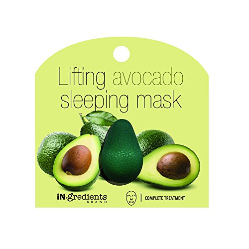 iN.gredients Avocado Sleeping Mask by masque BAR - Moisturizing, Cleansing, Exfoliating Pore Refiner for Dehydrated, Sensitive Skin - Made in Korea