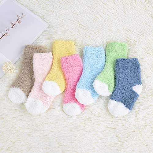 Century Star Toddler Winter Fuzzy Socks - Soft Warm Baby Boy and Girl Cozy Slippers for Newborns4
