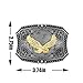 KDG Western Cowboy Belt Buckle Vintage Eagle Pattern Fashion Novel Belt Buckle for Men Women