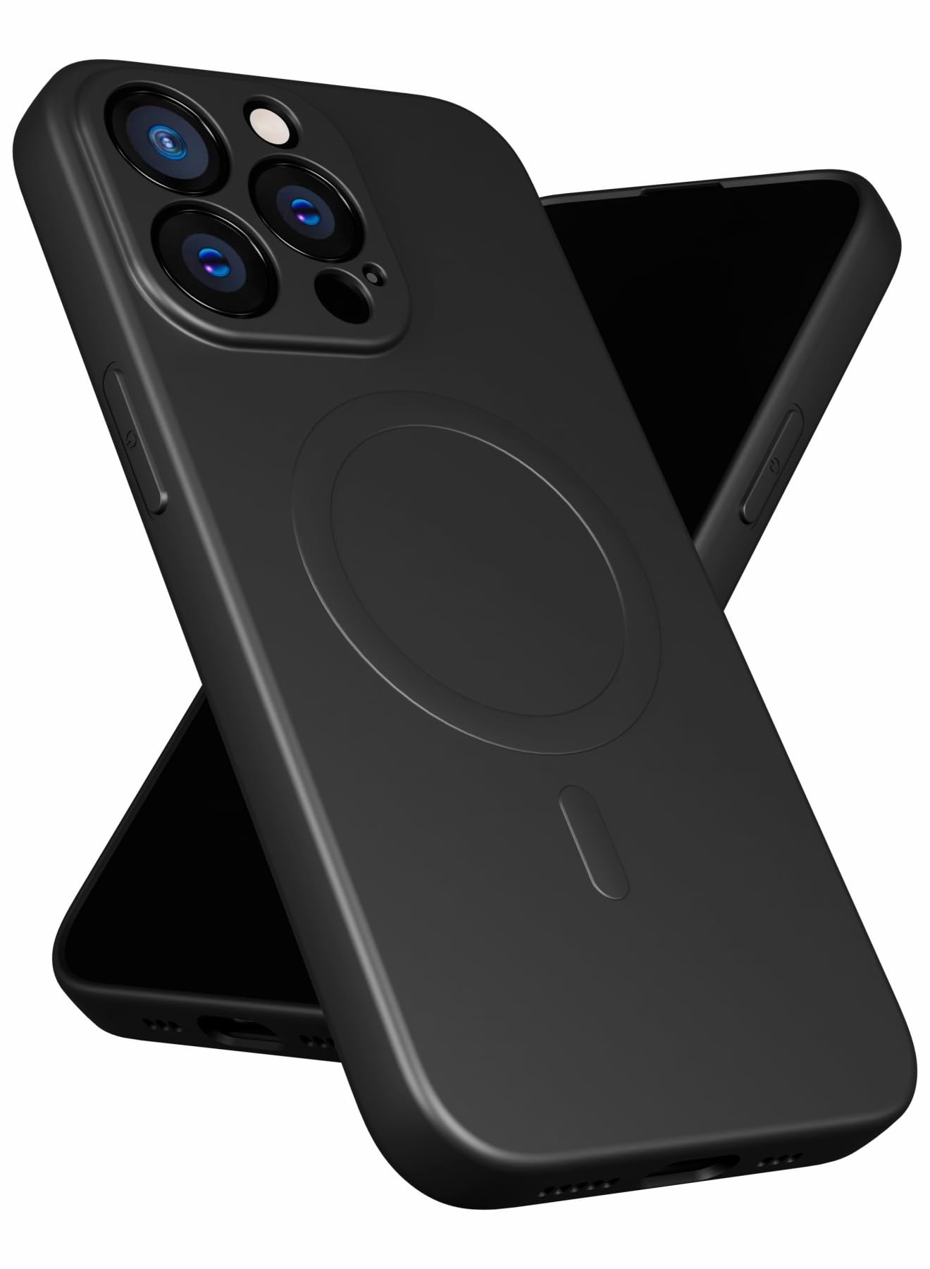 MOBILIUS for iPhone 13 Pro Case,[Soft Anti-Scratch Microfiber Lining][Compatible with MagSafe] Magnetic Shockproof Phone Case Designed for iPhone 13 Pro, Black