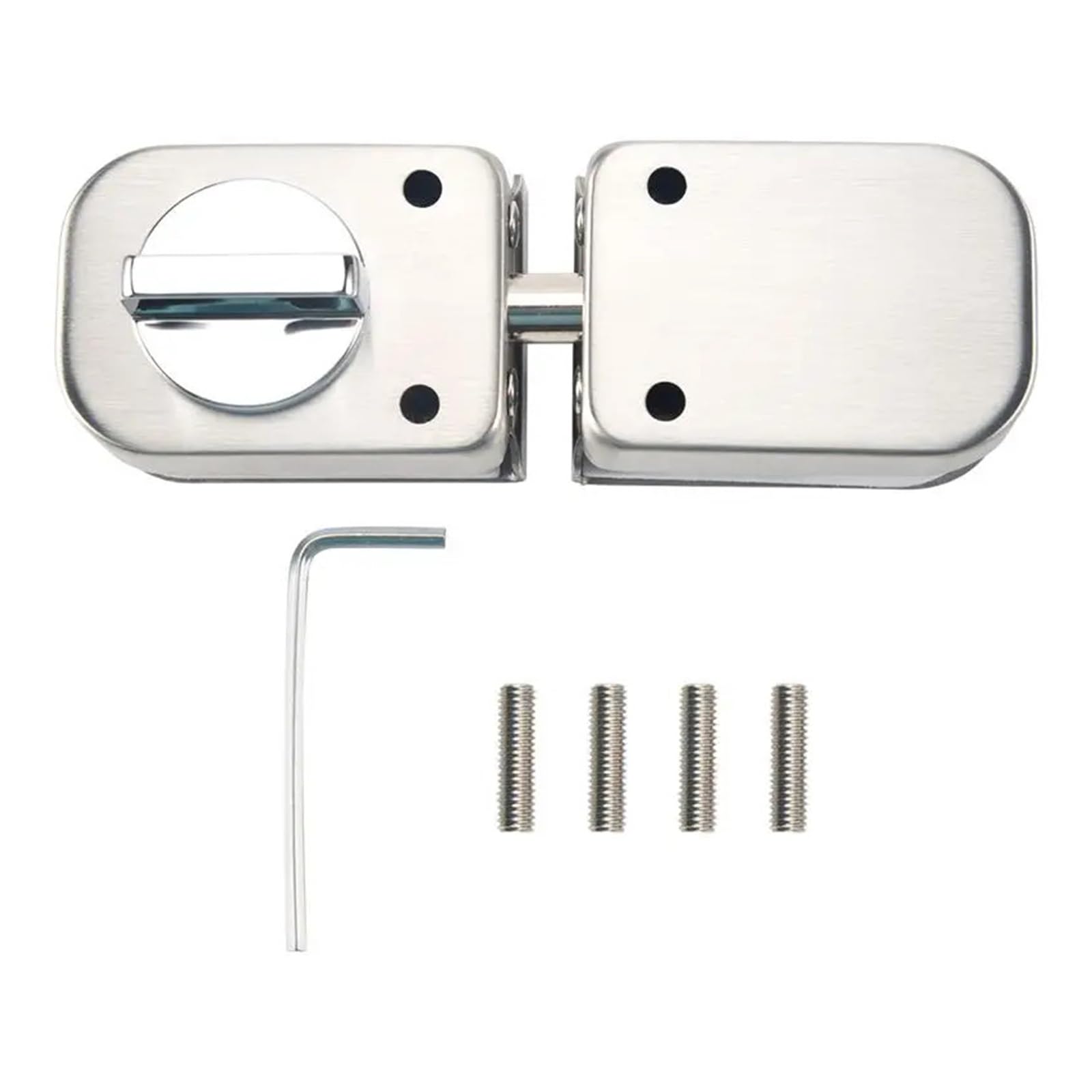 Loquet de porte en verre sans perçage boulon 138A vitrine double