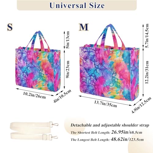 Bolso Tote de Mujer en Corduroy con Estampado Acuarela miniatura 3