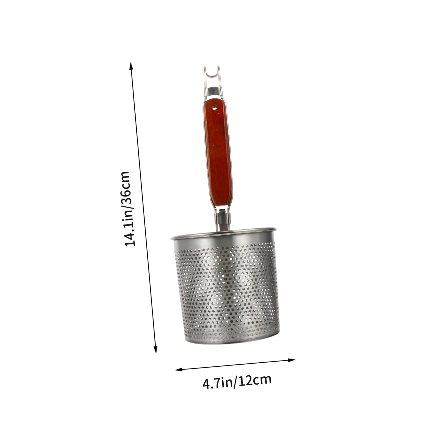 BRIGHTFUFU 1Pc Stainless Steel Cooking Strainer Skimmer Spoon Kitchen Tool for Frying Sifting Draining Easy to Clean Cooking Essential