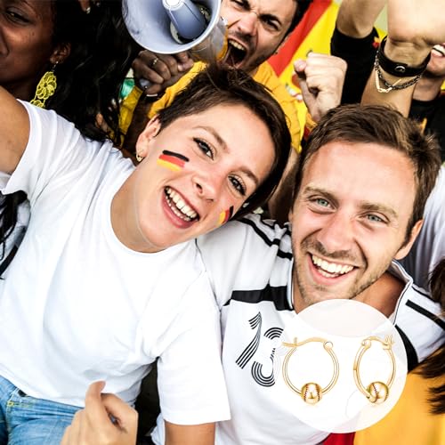 Baseball/Football/Basketball/Volleyball Earrings 925 Sterling Silver Hoop Earrings Hypoallergenic Cool Sports Earrings Jewelry Gifts for Women Girls Sensitive Ears4