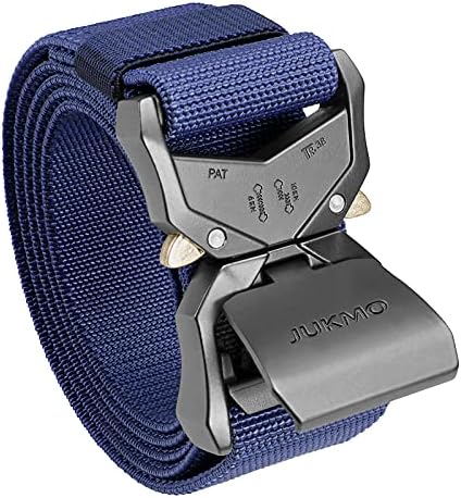 JUKMO Tactical Belt, Military Hiking Rigger 1.5" Nylon Web Work Belt