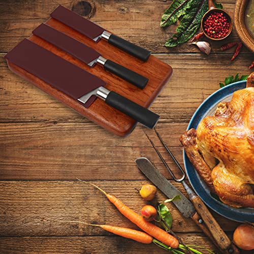 Knife Sheath, Knife Guard, Knife Sleeve, Knife Holder Sleeve, Waterproof Knife Covers,Professional Knife Edge Guard,Universal Blade Covers,Set Of 6 (Brown) #TOP4