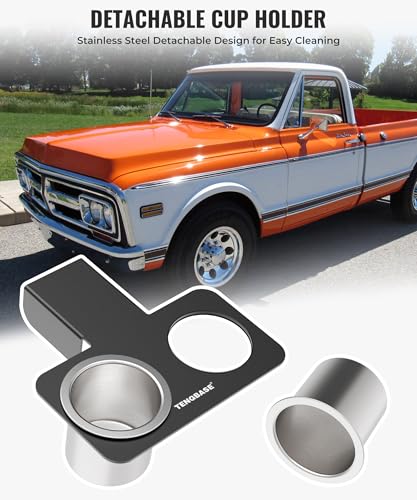 Portavasos universal para Chevy y GMC, aluminio y acero inoxidable miniatura 3