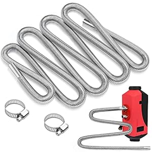 300 cm uitlaatslang, uitlaatpijp 25 mm, uitlaatpijp staande verwarming, uitlaatslang voor stroomgenerator, geluidsdemper…