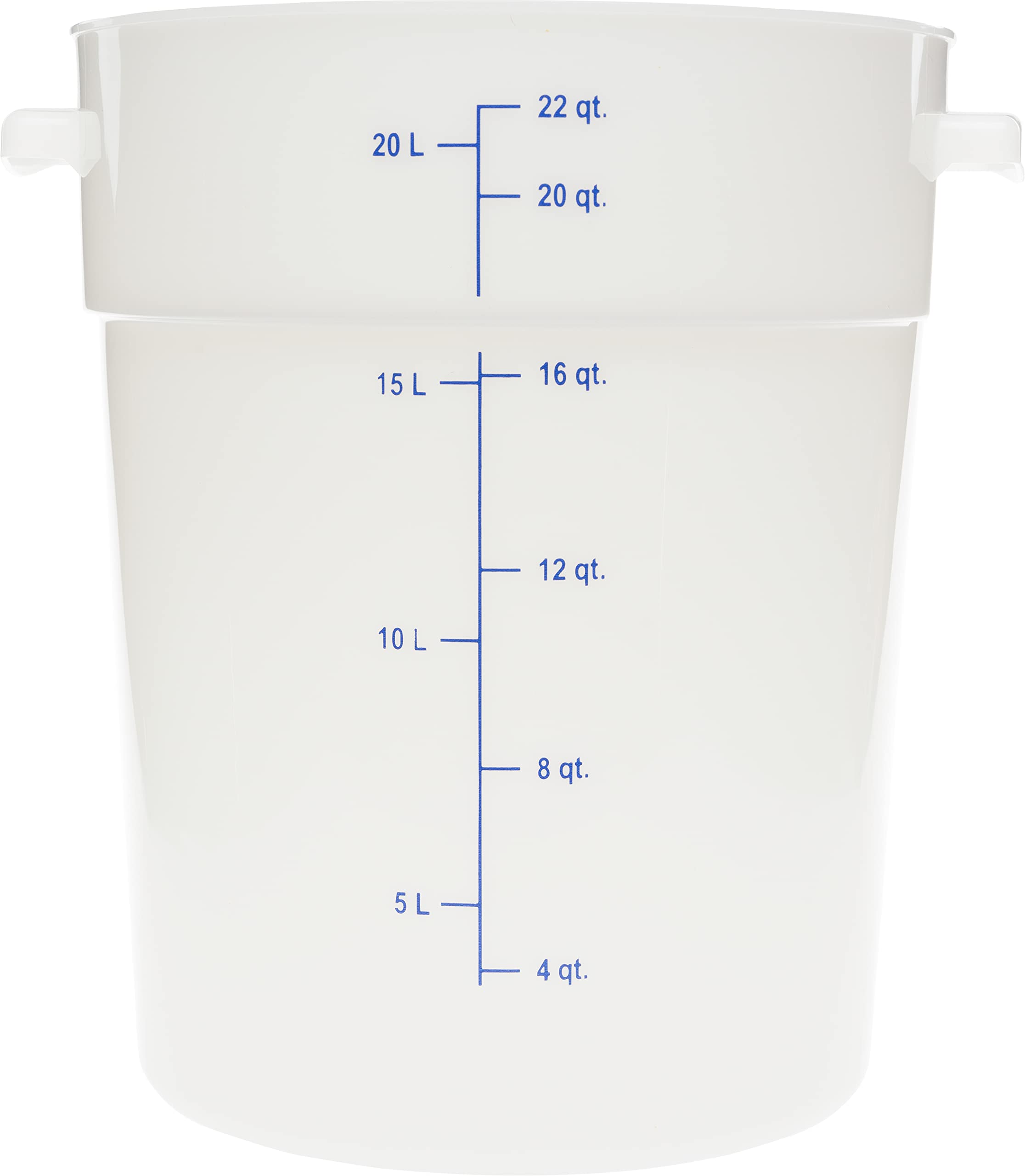 CFS StorPlus Boîte de conservation alimentaire ronde en plastique, 22 litres, blanc
