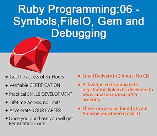 Ruby Programming:06 - Symbols, FileIO, Gem and Debugging : Amazon.in ...