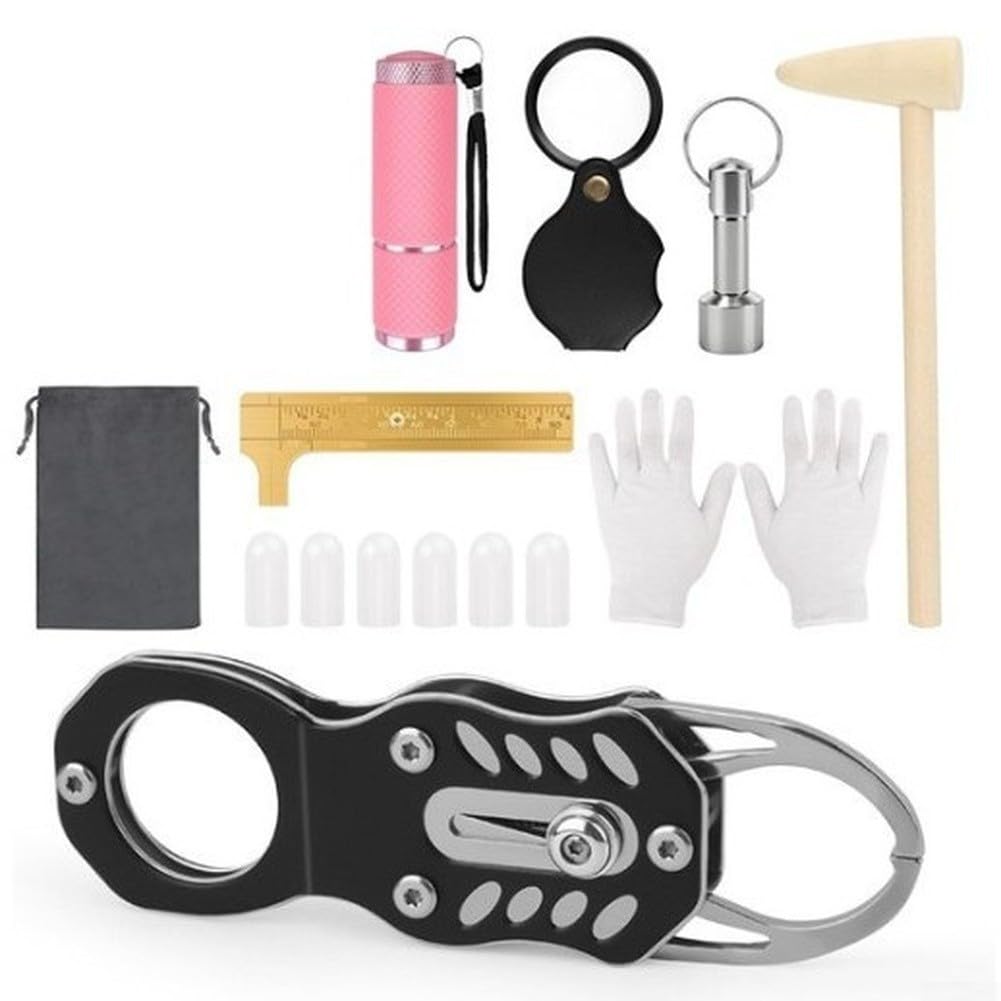 Kit de probador de metal bolsillo, moneda para metales preciosos para pruebas de resonancia de ping Detección de audio para oro y plata