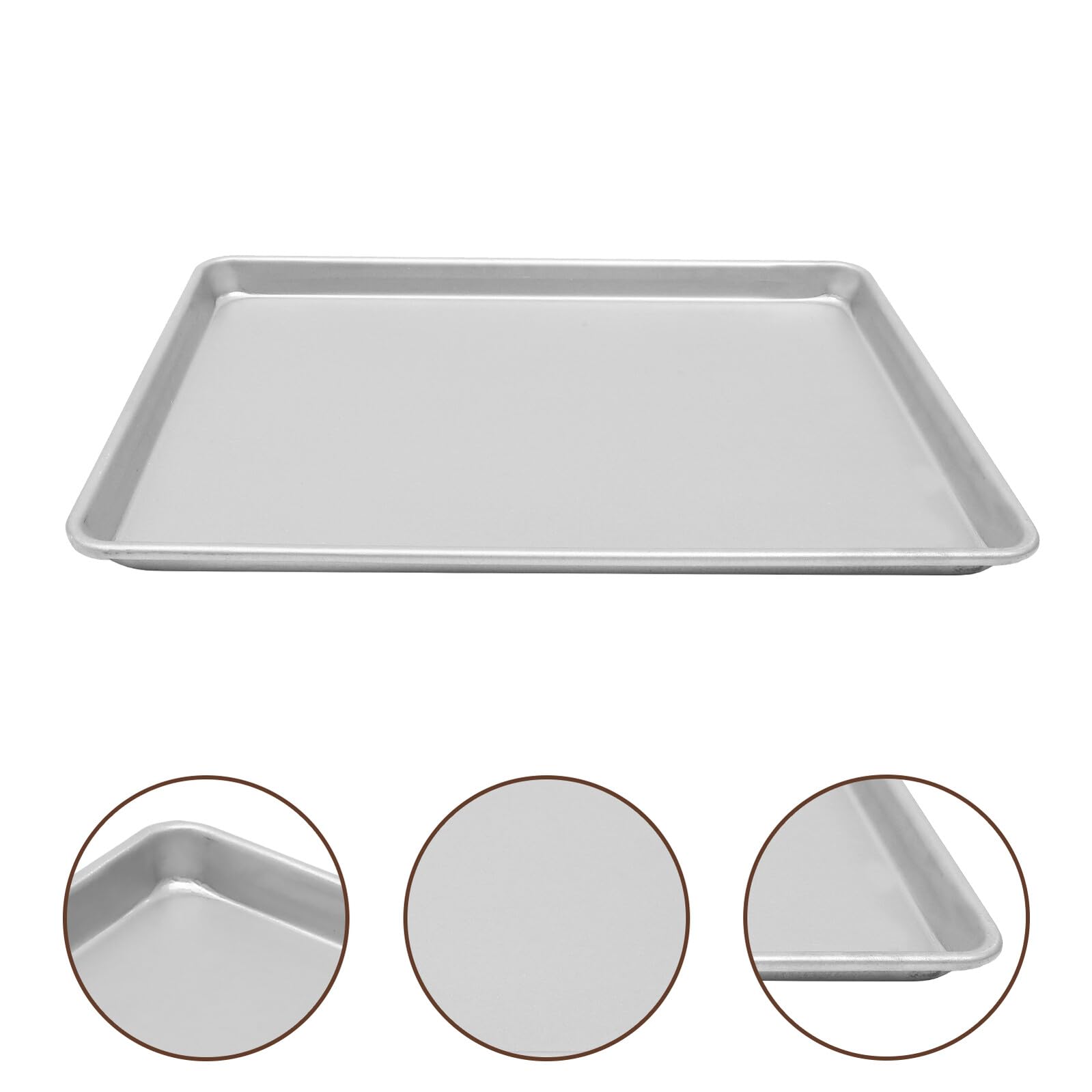 Artibetter Plaque de Cuisson Alliage Aluminium Réutilisable Plateau Rectangulaire Antiadhésif pour Biscuits et Pâtisseries Moule Gâteau Compact Facile à Nettoyer et Résistant pour Four et