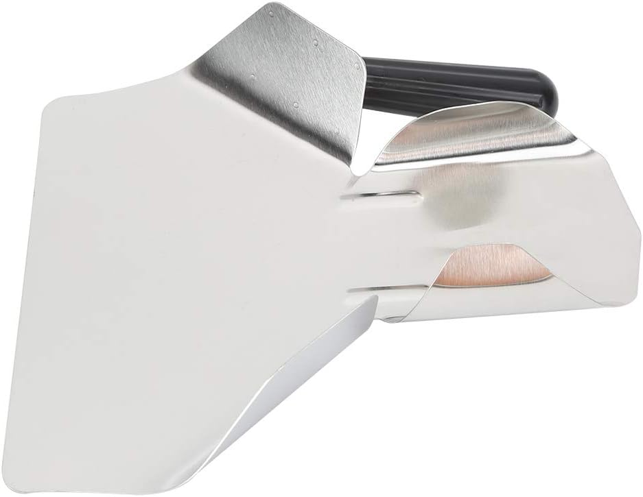 Chips Scoop,Stainless Steel Popcorn Scoop, Food Popcorn Chips Scoop with Handle for Commercial Kitchen Restaurant (Single handle)