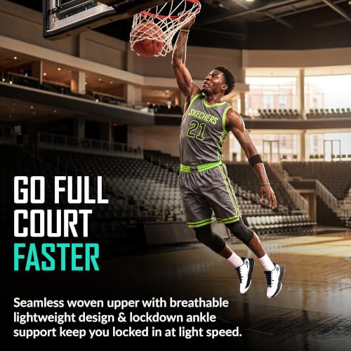 Image of Skechers Men's SKX Nexus Basketball Shoe | 5GEN Midsole Cushioning, Move Foam Insole, Breathable Mesh Upper, Torsion Stability Plate, Goodyear Rubber Outsole
