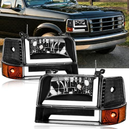 LED DRL Headlights for 92-96 Bronco