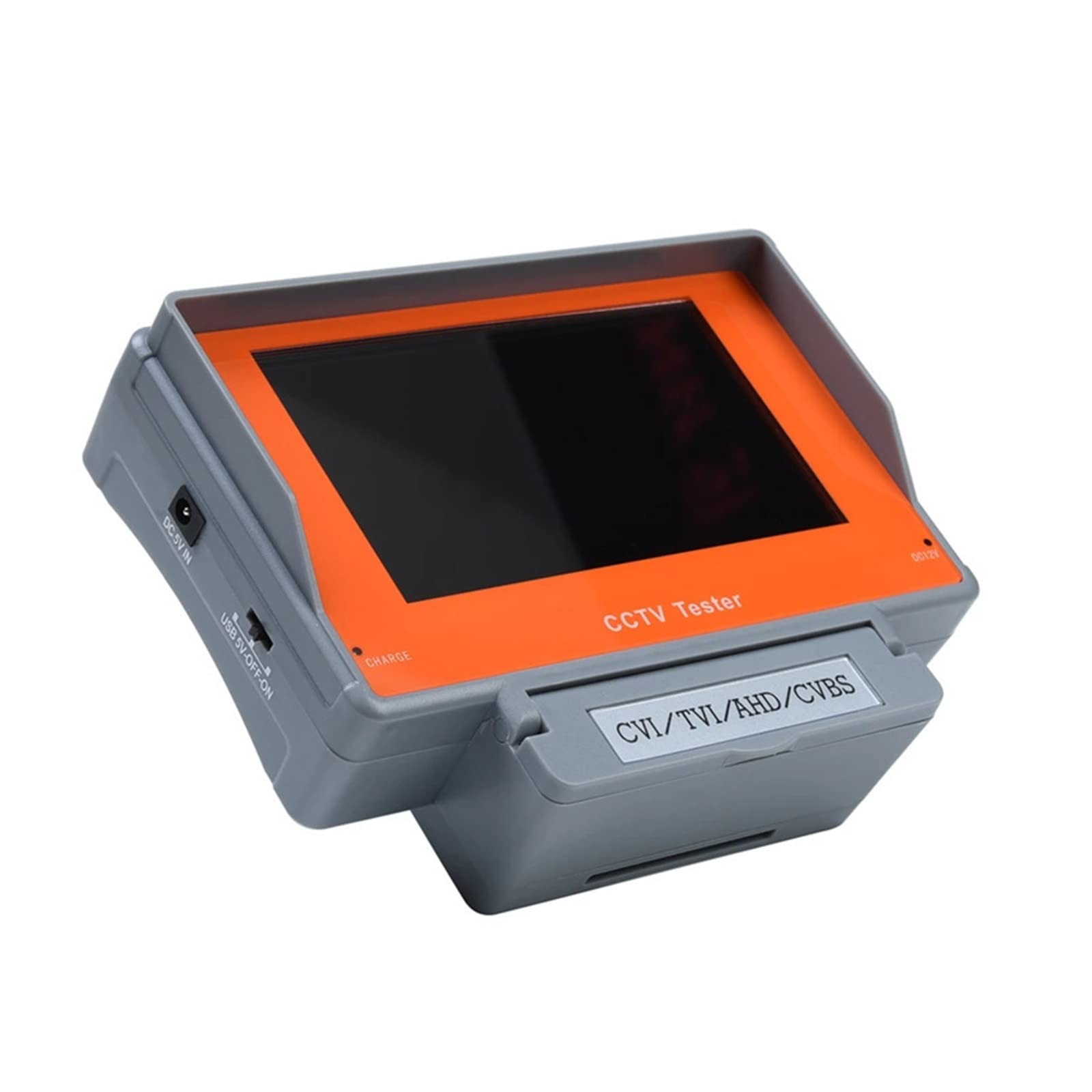 Tester per telecamere di sicurezza CCTV Tester di sorveglianza HD da 4,3 pollici 4 in 1 analogico, coassiale AHD TVI CVI, test for cavi/uscita DC12V Tester CCTV portatile