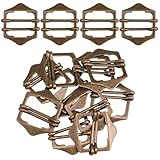 COHEALI Hebillas de Cinturón de Latón para Chaleco y Ropa, 10 Piezas, Botones Metálicos Duraderos, Color Bronce Antiguo, Accesorios Decorativos para Costura y Manualidades
