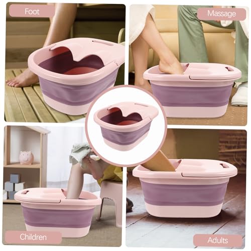 Tina para pies plegable y portátil de plástico con calefacción miniatura 7