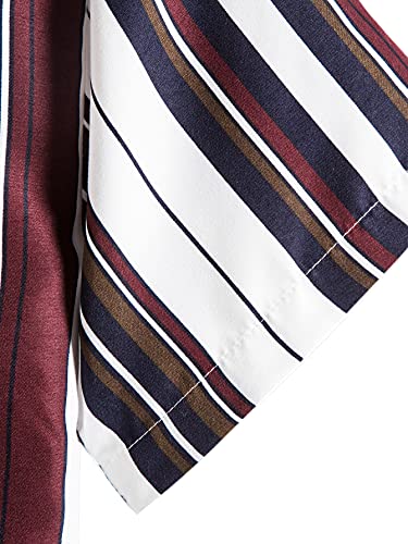 Soly Hux Men's Short Sleeve Button Down Shirts Casual Dress Going Out Camp Tops Multicoloured M #TOP3