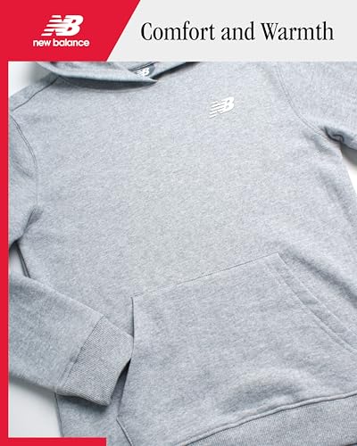 New Balance Active Girls Sweatshirt - Breathable Athletic Fleece Pullover Hoodies for Girls with Pockets (Sizes: 7-16) - Image 3