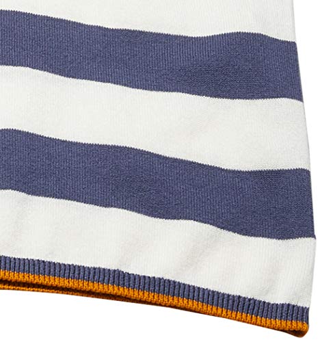 Regata Gola Alta Listrada, Hering, Feminino, Azul/Off, G