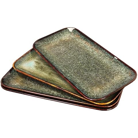 jinsongdafa Ceramic Dinner Plates Set of 4 Cover