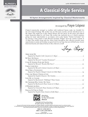 A Classical-Style Service: 10 Hymn Arrangements Inspired by Classical Masterworks