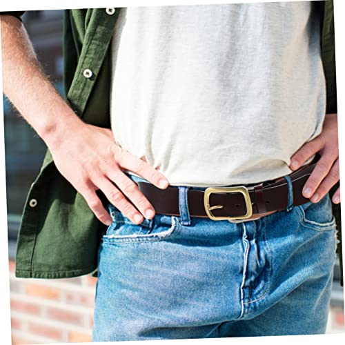 Homoyoyo Men Brown Dress Belt Vintage Style Casual Jeans Belt for Men for Any Occasion2