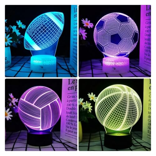 Lámpara led Messi con base agrietada y mando a distancia para dormitorio 3