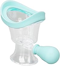 ZEBROC SQUEEZE RINSING EYE CUP, Eye Wash Cup For Tired Eyes, Silicone Manual Air Pressure Eye Cleaning Cup for Eye Rinse, Reduce Dust and Cosmetic Irritation (Blue)