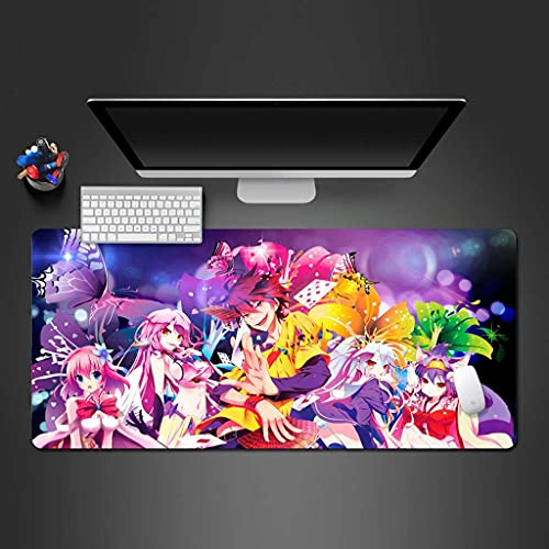 Tapis de souris gaming XXL 1000x500 mm avec motif papillon violet pour PC