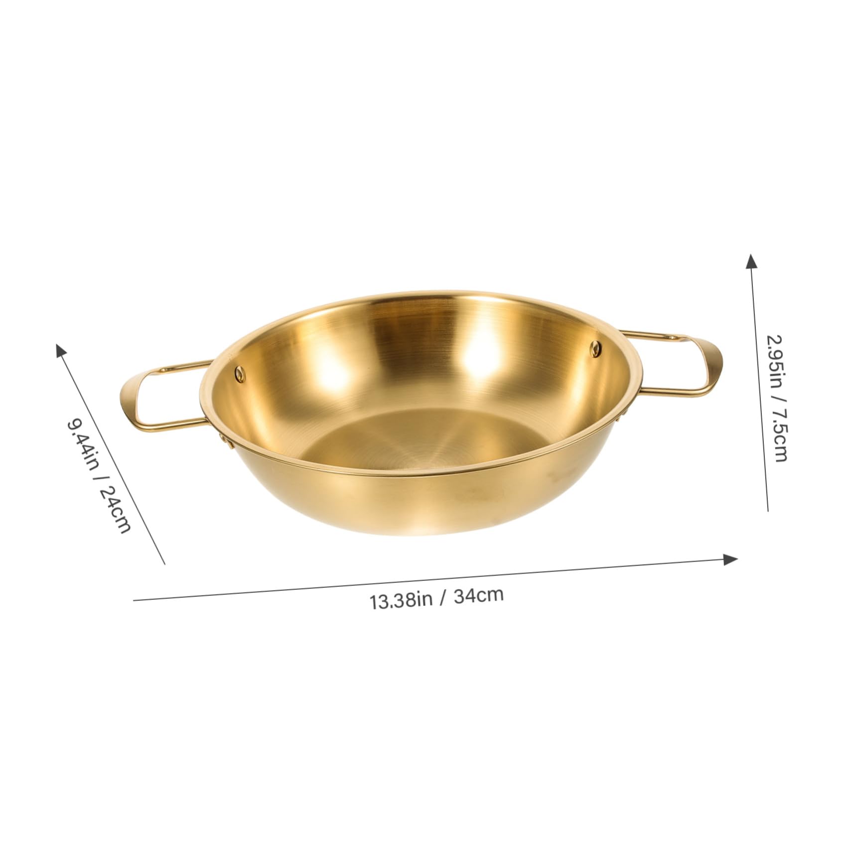 CONGARTENO Korean Ramen Pot Stainless Steel Cooking Pot with Double Handles for Induction and Gas Stovetops for Ramen Noodles and Soups Stylish and Versatile Kitchen Essential