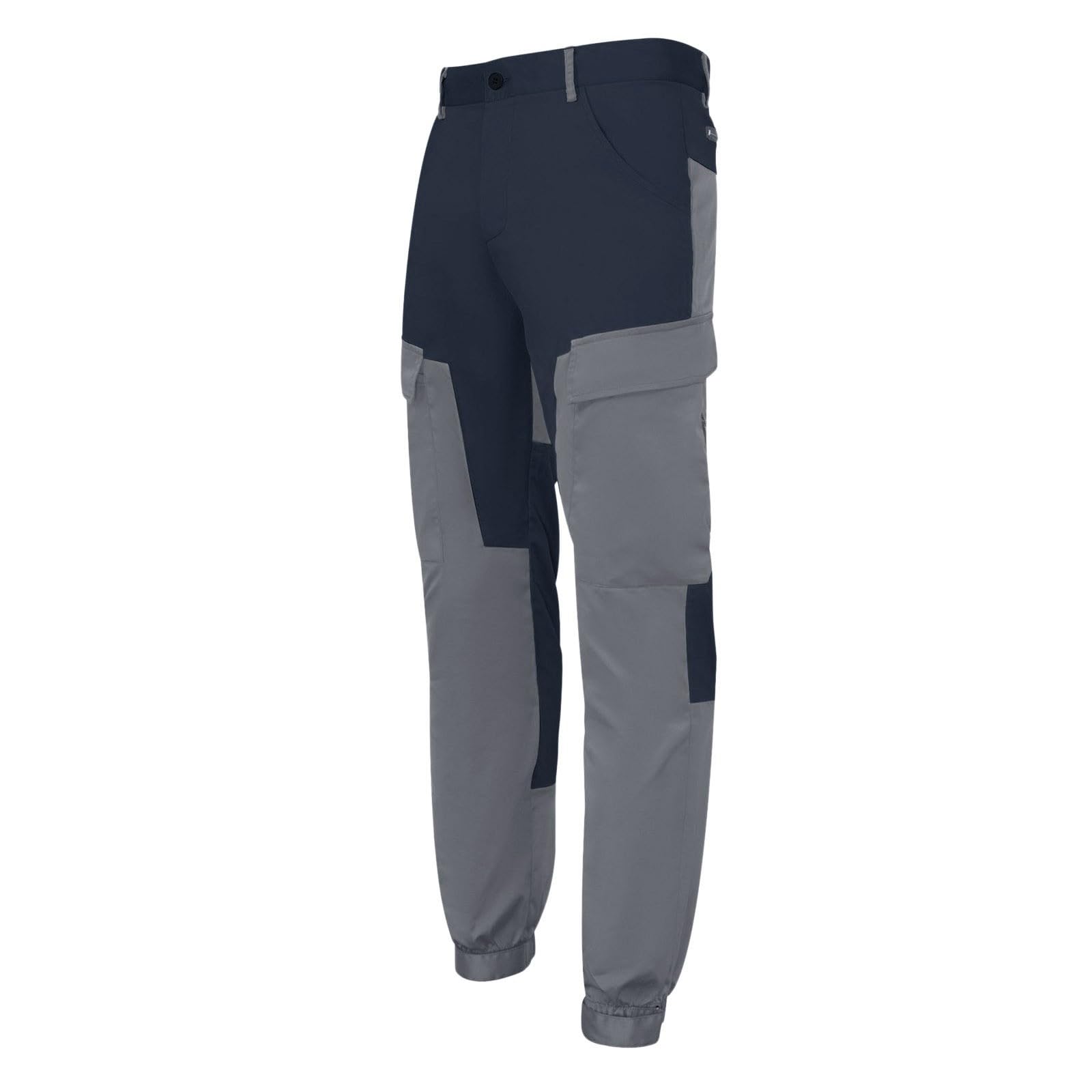 Generico Pantaloni Trekking Cargo Uomo Slim Fit,Pantaloni da Montagna Uomo,Pantalone Tattici Asciugatura Rapida Pantalone Outdoor con Zip Laterali Confortevole Jogger per Escursionismo Campeggio