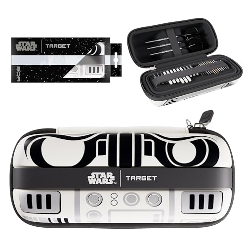 Target Darts Star Wars Stormtrooper BOA-Etui | Hochwertiges Disney-Dart-Etui mit imperialem Stormtrooper-Design, Aufbewahrung für Swiss Point-Spitzen, Hartschalen-Organizer für Dartzubehör