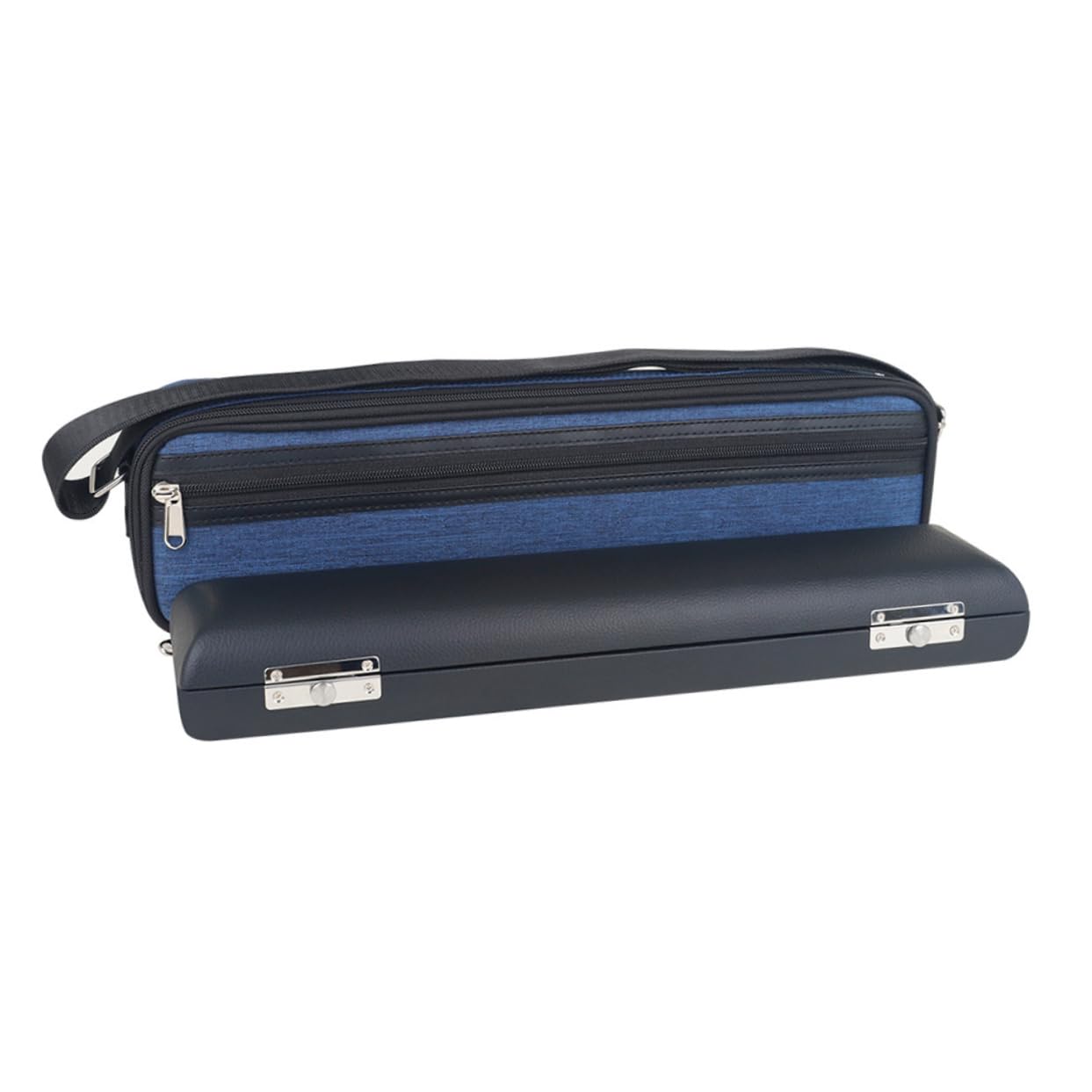 BESPORTBLE 1 PC Portable Oxford Cloth Flute Bag with Lining Flute Holder Durable Design for Protection Stylish Blue Black Carrying Case