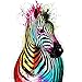 Produktbild 5D Bild, Diamant-Verzierung, zum Selbermachen, Kreuzstich, aus Kunstharz, Dekoration von Haus, Wohnzimmer - Dream Zebra - 30 x 40 cm