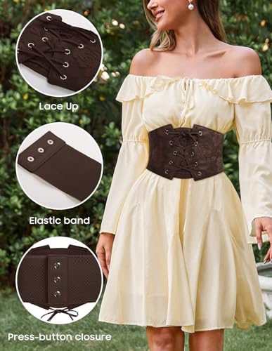 GRACE KARIN Women's Elastic Stretch Corset Waist Cincher Belt2