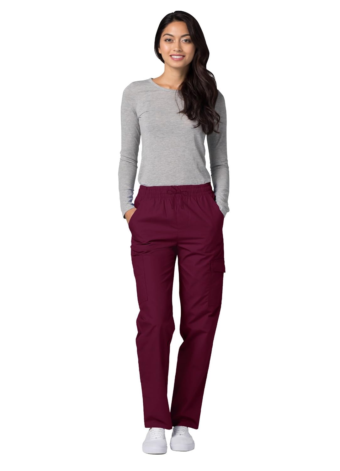 Medizinische Schrubb-hosen - Damen-Krankenhaus-Uniformhose - 506 - Burgundy - L