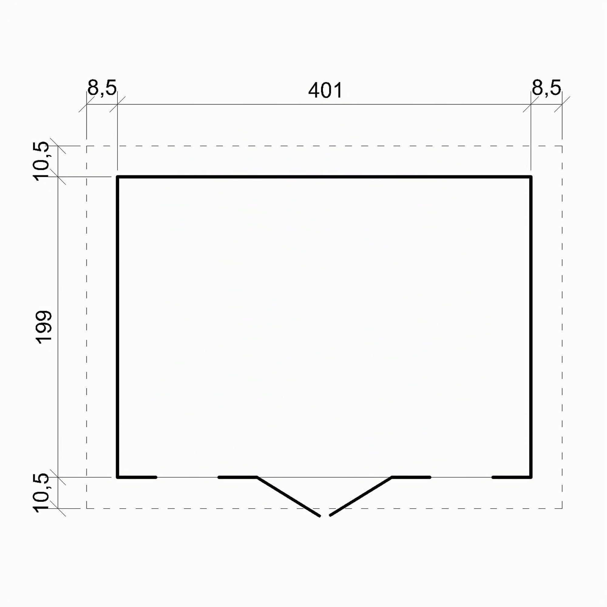 Cobertizo de Madera para jardín - A246x418x220cm/8m2 Cobertizo de Madera Natural - Taller de Jardín - Bicicleta, Almacenamiento de Herramientas TIMBELA M332