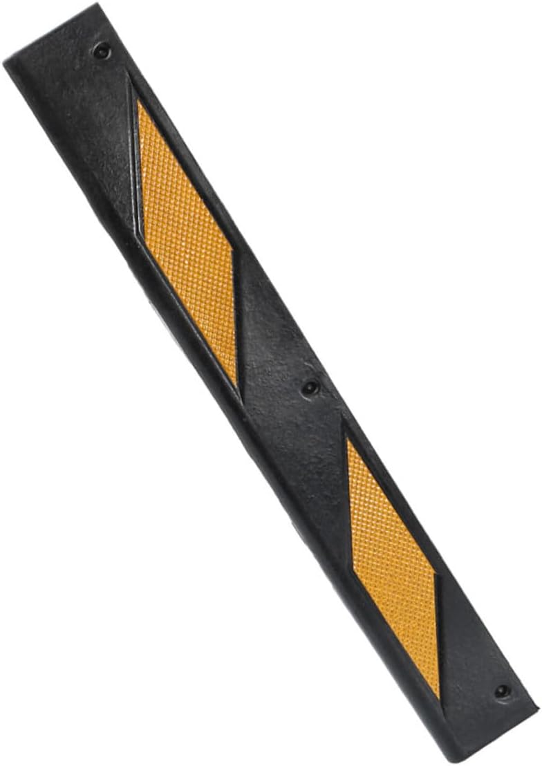 Reflective Rubber Corner Guard Durable Wall Protector for Parking Garages Prevents Vehicle Damage Enhanced Night Visibility Safety Bumper