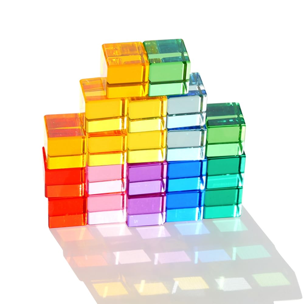  16 farbige Acryl Bausteine Regenbogen Stapelspiel Jelly Blocks Geschenke für Kinder
| Pädagogisches Stapelspielzeug Jel